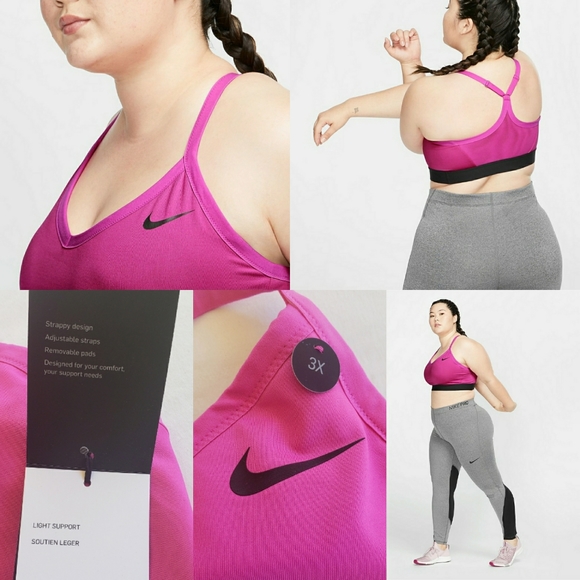 ‼SOLD‼ Nike Indy Active Yoga Sportsbra Pink Top - Picture 2 of 16